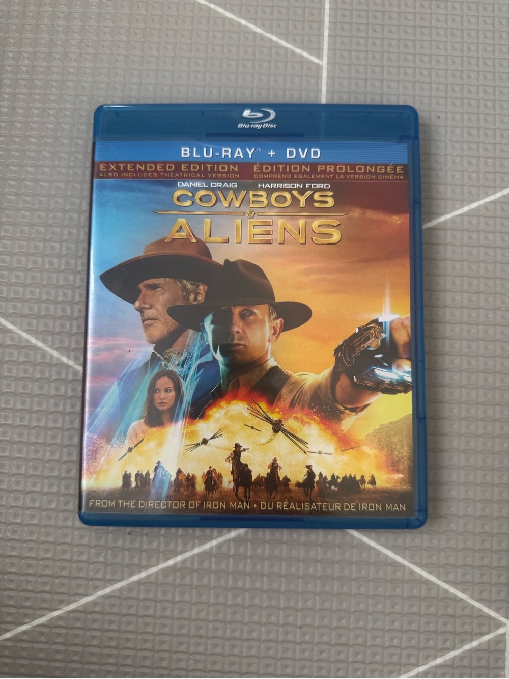 Cowboys & Aliens Blu-ray + DVD - Blue Case